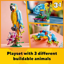 Buy Lego,LEGO Creator 3-in-1 Exotic Parrot Set (31136) – Builds Parrot, Frog, or Fish – Animal Toy for Kids Age 7+ – Great Gift Idea - Gadcet UK | UK | London | Scotland | Wales| Near Me | Cheap | Pay In 3 | Games and Toys