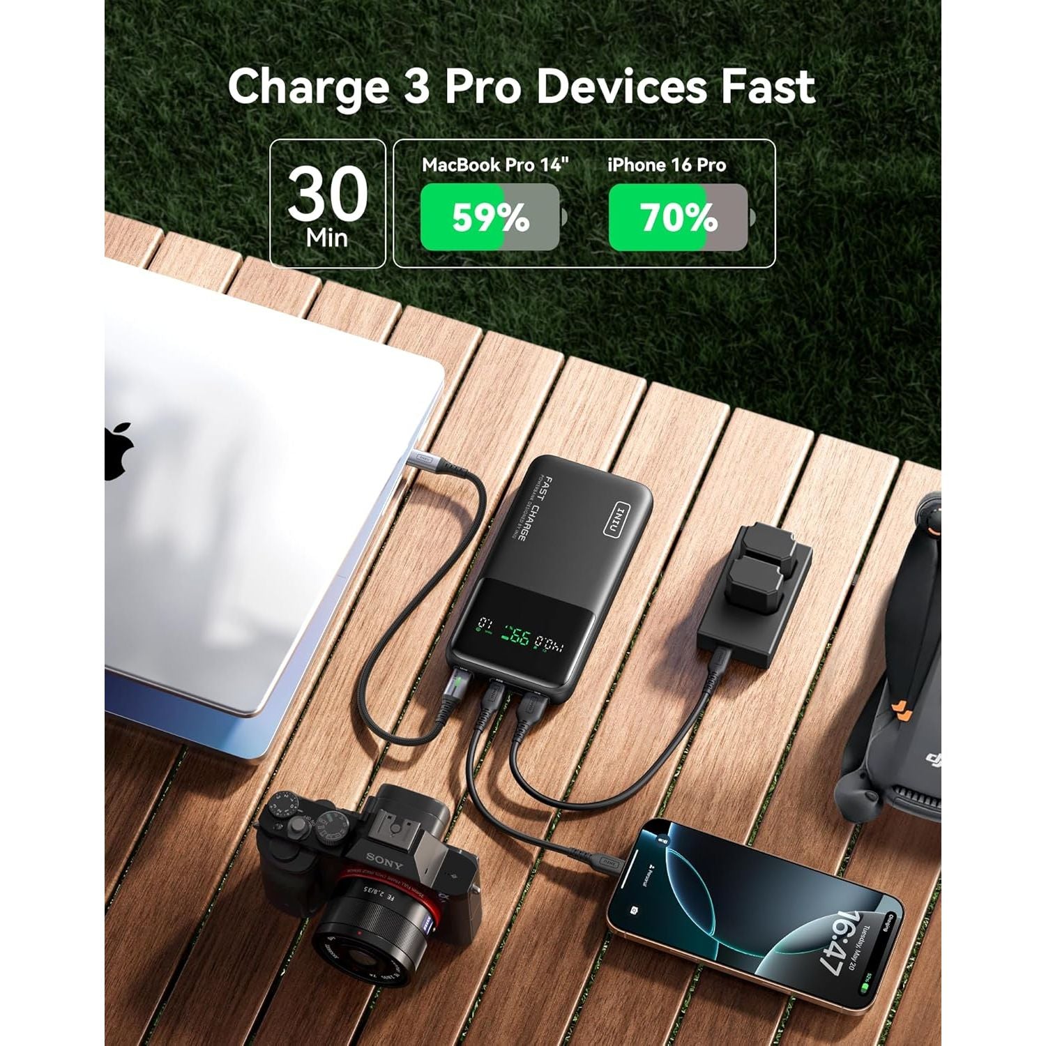 Buy INIU,INIU 140W 27,000mAh Portable Charger – High-Capacity Power Bank with PD & QC Fast Charging | USB-C In/Out | Compact Laptop & Phone Battery Pack for MacBook, iPad, Samsung, Travel & Camping - Gadcet UK | UK | London | Scotland | Wales| Near Me | Cheap | Pay In 3 | Power Banks