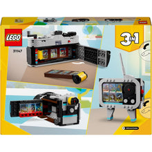 Buy LEGO,LEGO Creator 3in1 Retro Camera Toy to Video Camera to TV Set, Kids' Desk Decoration or Bedroom Accessories, Photography Gifts for Girls and Boys Aged 8 Plus Years Old Who Enjoy Creative Play - Gadcet UK | UK | London | Scotland | Wales| Near Me | Cheap | Pay In 3 | Interlocking Blocks