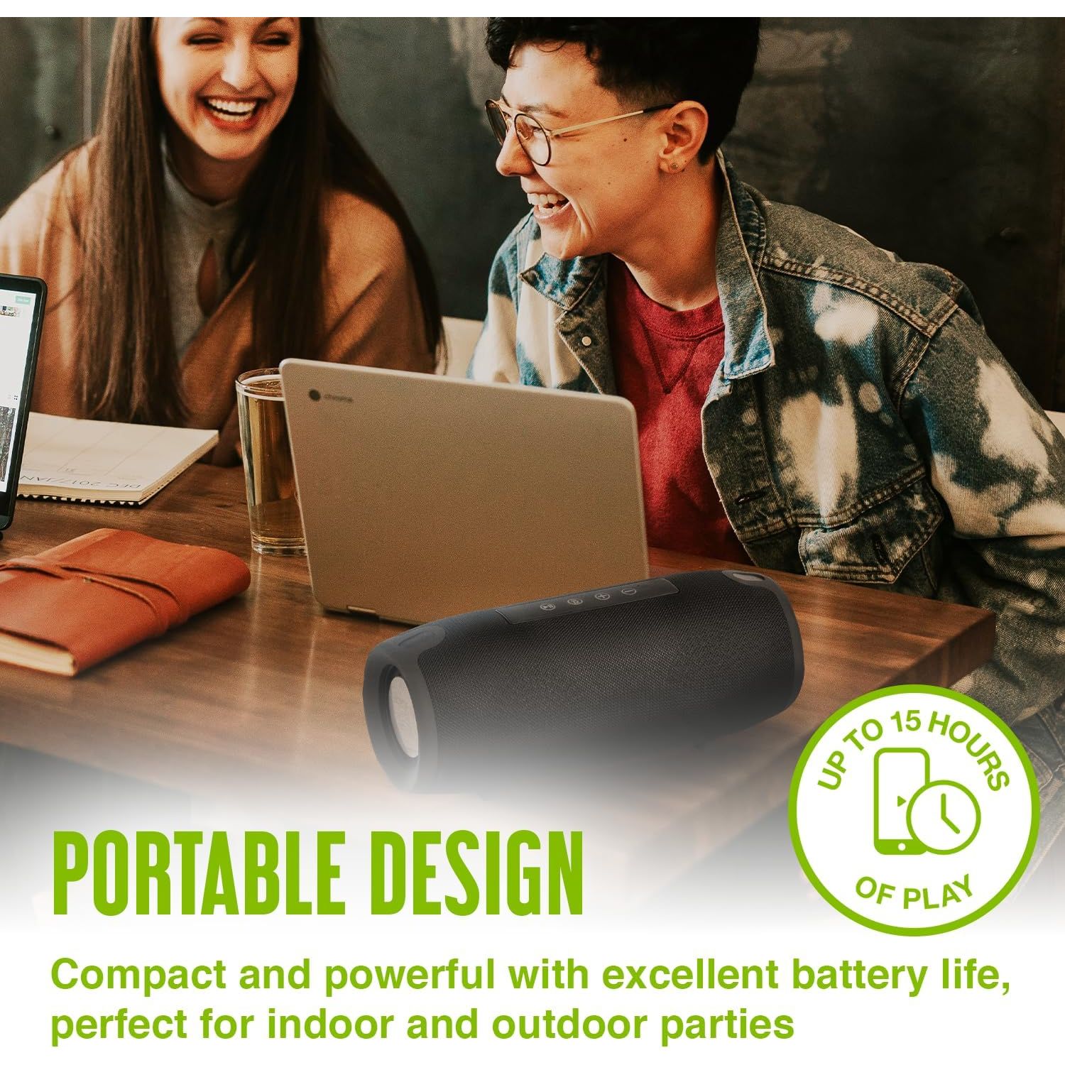 Buy Juice,Juice BoomPRO 10W Portable Bluetooth Speaker - 360° Sound, 15 Hours Playtime, IPX5 Splashproof, 10m Range, Black - Gadcet UK | UK | London | Scotland | Wales| Near Me | Cheap | Pay In 3 | Bluetooth Speakers