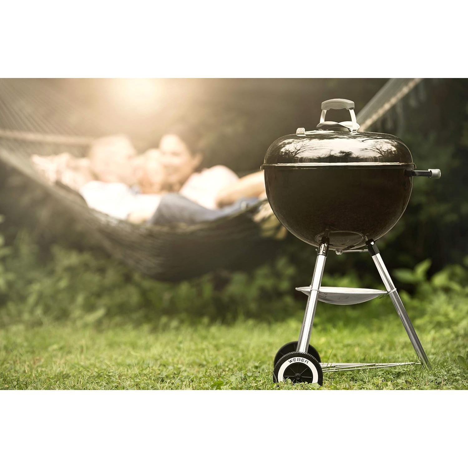 Buy Weber,Weber Original Kettle Charcoal Grill Barbecue, 57cm E-5710 BBQ Grill with Lid Cover, Thermometer, Stand & Wheels Freestanding Outdoor Oven & Cooker with Porcelain-Enamelled Bowl - Black - Gadcet UK | UK | London | Scotland | Wales| Near Me | Cheap | Pay In 3 | Outdoor Grills