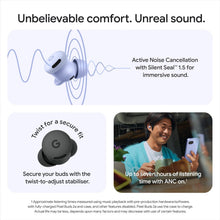 Google Pixel Buds 2a - Wireless Earbuds with Active Noise Cancellation - Lightweight, Comfortable Fit - Water Resistant - Bluetooth Compatible - Iris