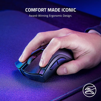 Buy RAZER,Razer DeathAdder V2 X HyperSpeed - Ergonomic Mouse for Wireless Gaming (235 Hours of Battery Life, HyperSpeed Wireless, 14K DPI Optical Sensor, Mechanical Switches Gen-2, 7 Programmable Buttons) Black - Gadcet UK | UK | London | Scotland | Wales| Near Me | Cheap | Pay In 3 | Keyboard & Mouse