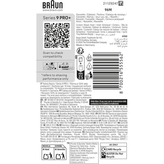 Buy Braun,Braun Series 9 PRO+ Electric Shaver ORIGINAL Replacement Head, Get Back 100% Shaving Performance, Compatible With Series 9 Shavers, Made in Germany , 96M - Gadcet UK | UK | London | Scotland | Wales| Near Me | Cheap | Pay In 3 | Electric Razor Accessories