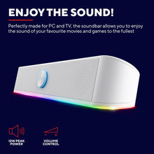 Buy Trust Gaming,Trust Gaming GXT 619W Thorne RGB PC Soundbar, 12W, USB-Powered, 3.5mm AUX, Compact Stereo Speakers - White - Gadcet UK | UK | London | Scotland | Wales| Near Me | Cheap | Pay In 3 | Bluetooth Speaker