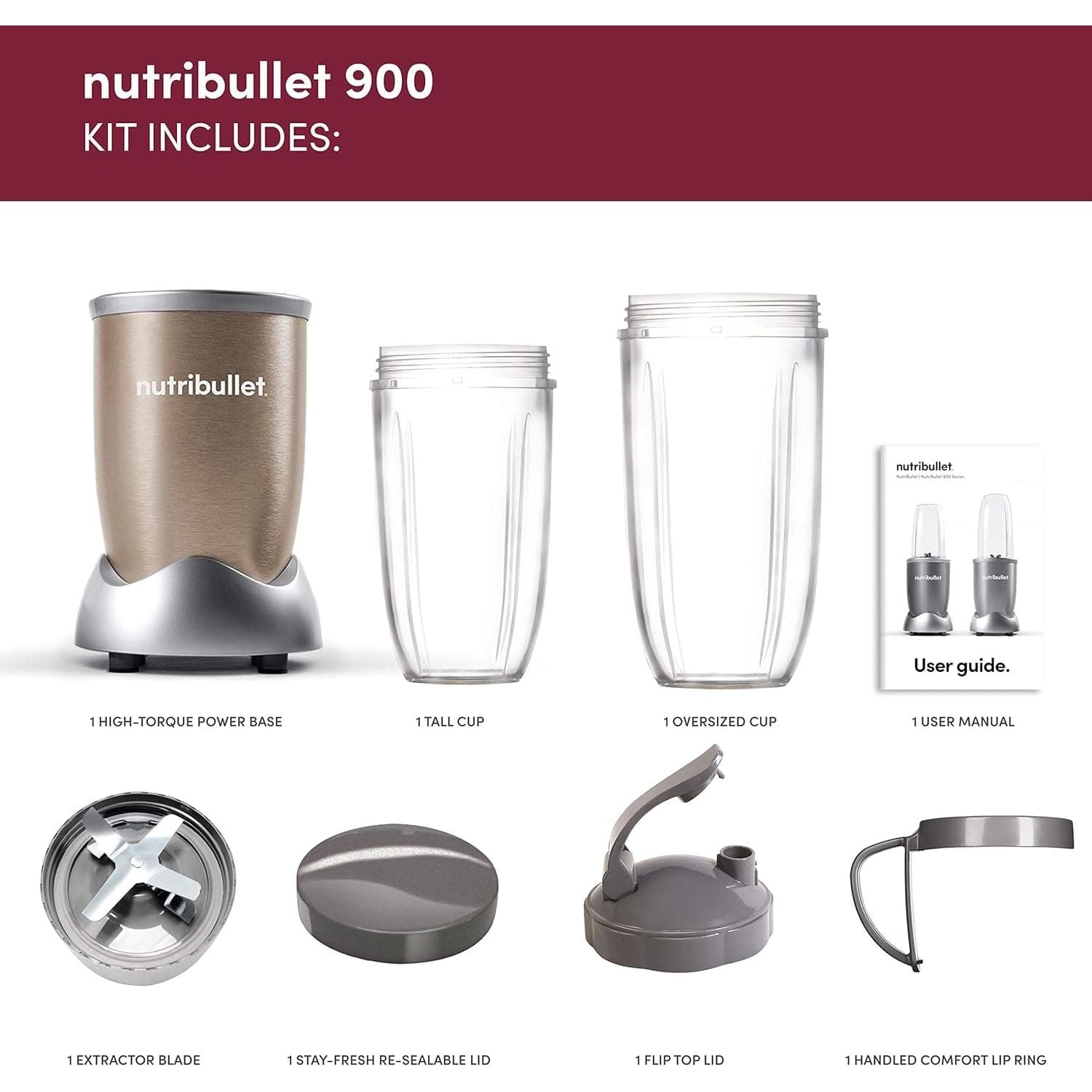 Buy Nutribullet,NutriBullet NBLP9 900W Blender Champagne Multi-Function Cold Beverage Smoothie Maker- 2 Cup Sizes and Stay Fresh Lid - Gadcet UK | UK | London | Scotland | Wales| Ireland | Near Me | Cheap | Pay In 3 | Electronics