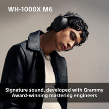 Sony WH-1000XM6 Wireless Noise Cancelling Over-Ear Headphones – Sandstone, Hi-Res Audio, 30-Hour Battery