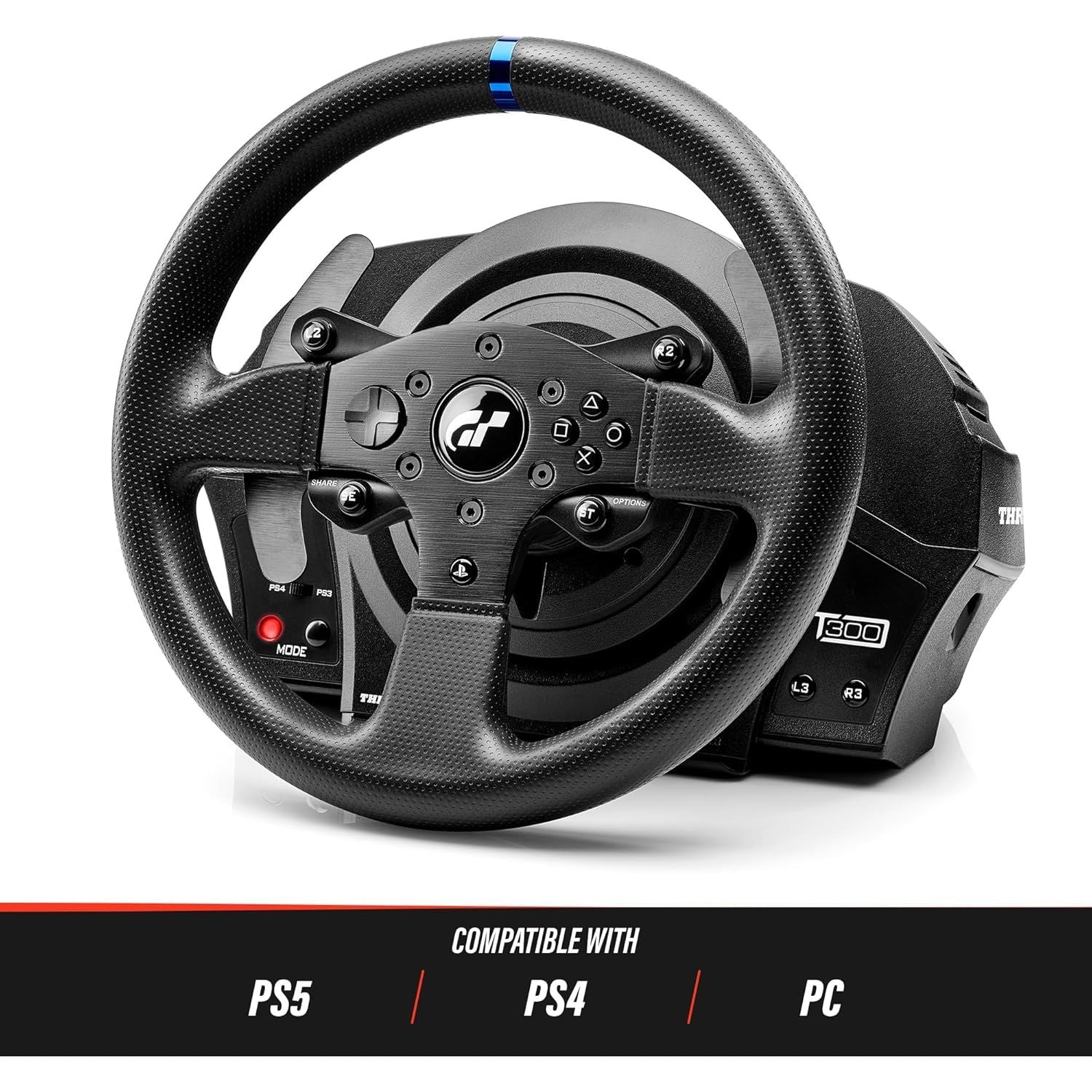 Buy Thrustmaster,Thrustmaster T300 RS GT – High-Performance Racing Wheel & Pedal Set with Force Feedback (PC, PS4, PS5, PS5 Pro) - Gadcet UK | UK | London | Scotland | Wales| Near Me | Cheap | Pay In 3 | Game Racing Wheels