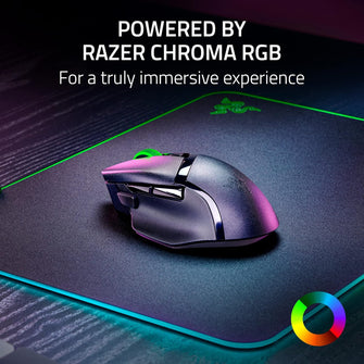 Razer Basilisk V3 X HyperSpeed Wireless Gaming Mouse – 18K DPI Sensor, 9 Customisable Controls, Chroma RGB, Black