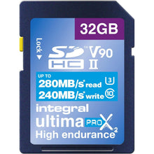 Buy Integral,Integral 32GB SDHC Card - UHS-II V90, 1866X High Speed, 280MB/s Read, 240MB/s Write Professional Memory - Gadcet UK | UK | London | Scotland | Wales| Near Me | Cheap | Pay In 3 | Flash Memory Cards