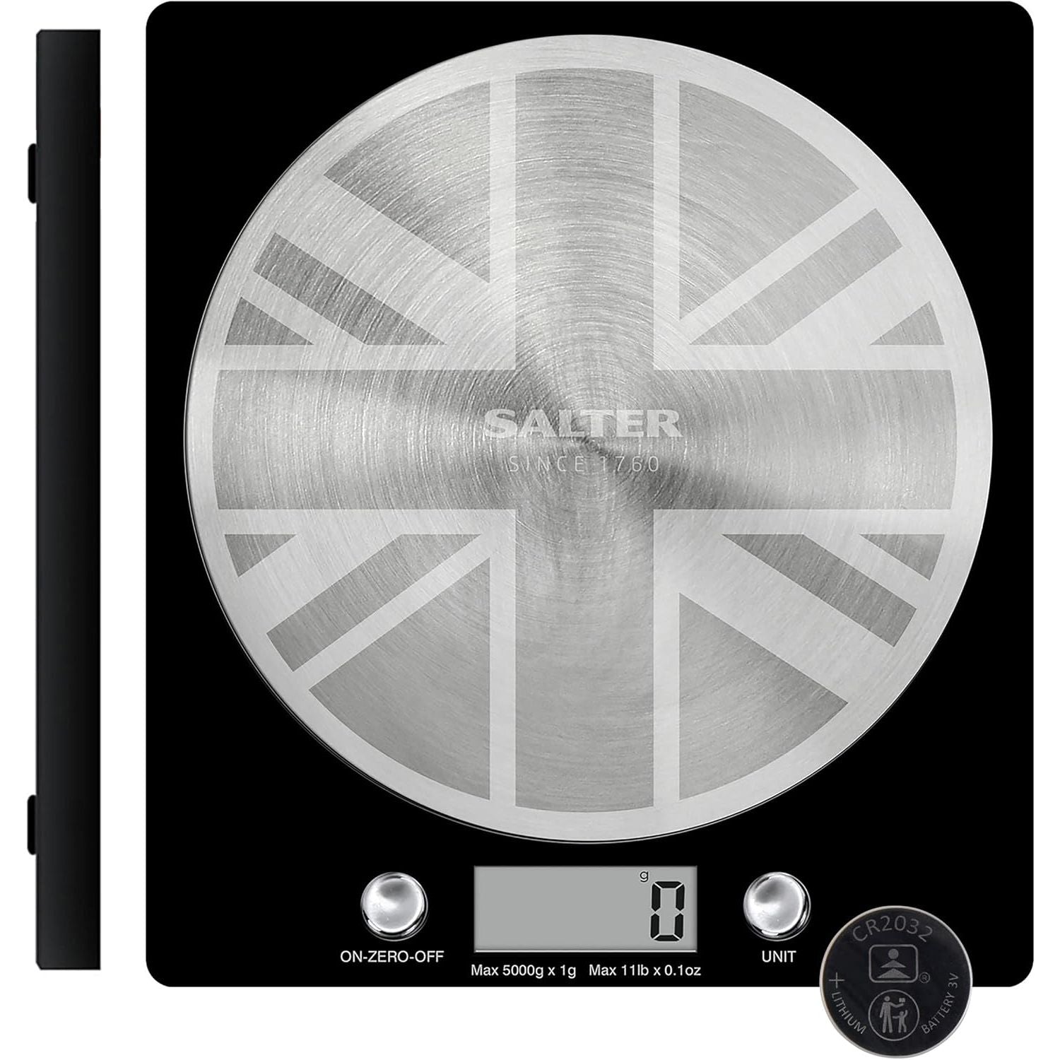 Buy Salter,Salter Digital Kitchen Scale – 5kg Capacity, Add & Weigh, Aquatronic for Liquids, LCD Display, Stainless Steel Union Jack Design - Gadcet UK | UK | London | Scotland | Wales| Near Me | Cheap | Pay In 3 | Digital Scales