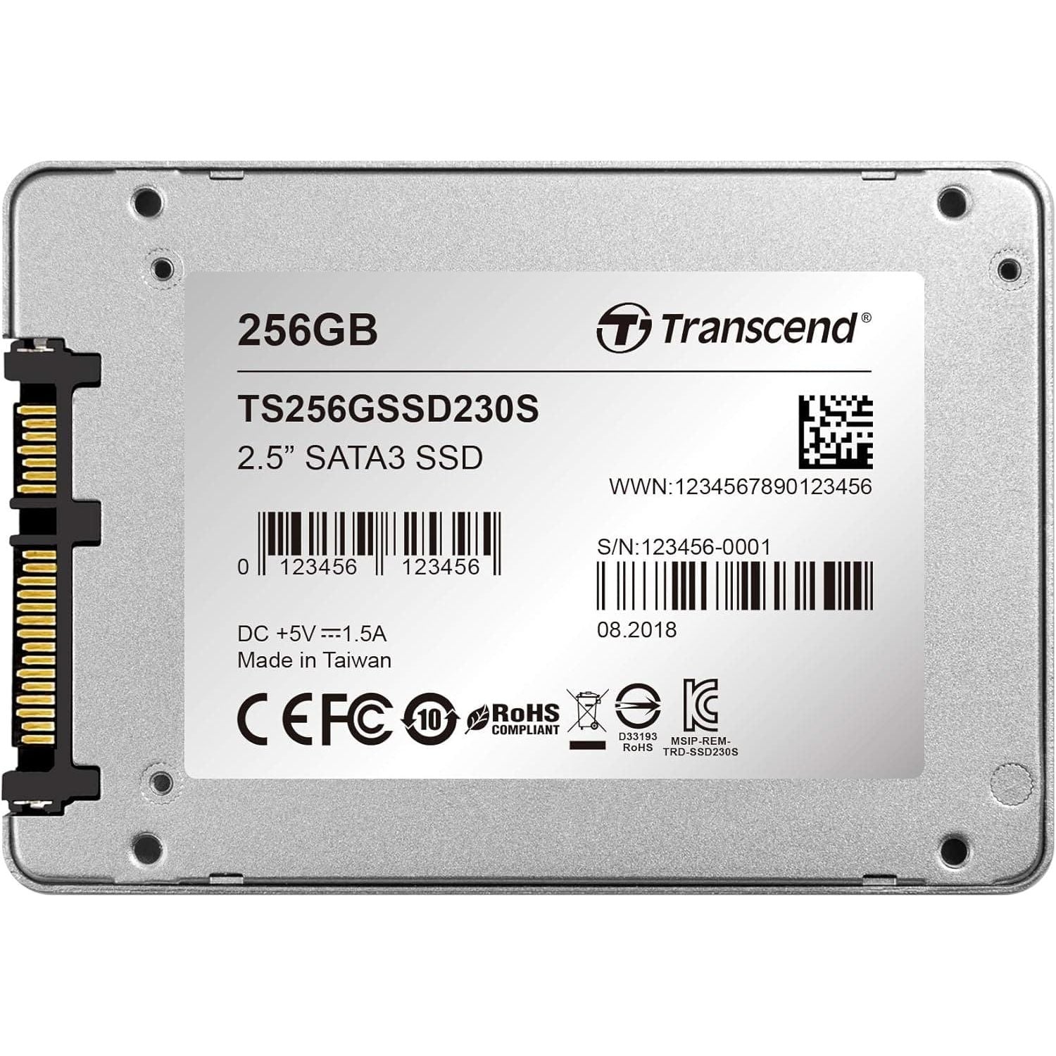 Buy Transcend,Transcend SSD230S 256 GB 2.5 Inch SATA III 6 Gb/s Internal Solid State Drive (SSD) 3D TLC NAND with DRAM Cache - Gadcet UK | UK | London | Scotland | Wales| Ireland | Near Me | Cheap | Pay In 3 | Hard Drives