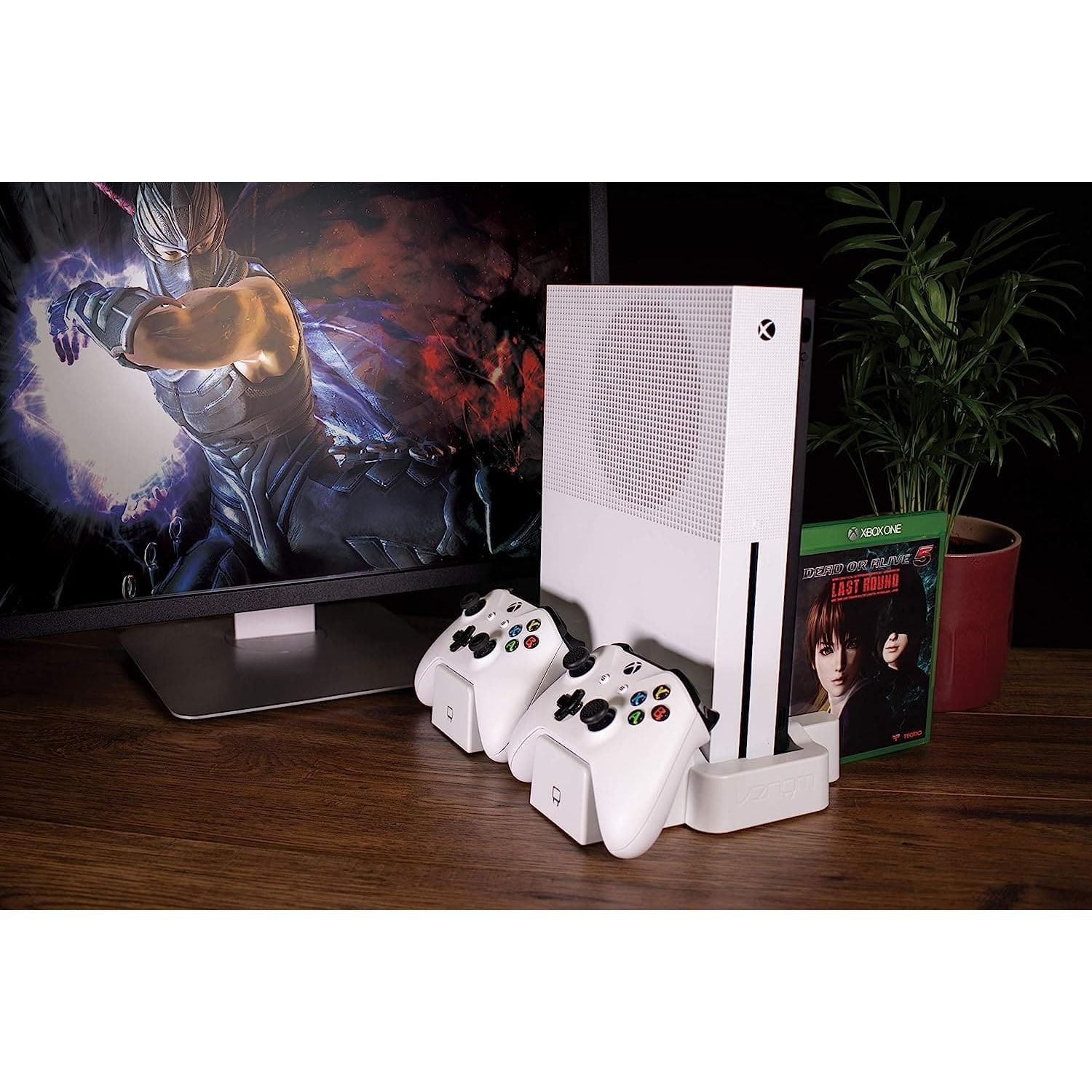 Buy Venom,Venom Xbox One Vertical Charging Stand for Xbox One S - White - Gadcet.com | UK | London | Scotland | Wales| Ireland | Near Me | Cheap | Pay In 3 | Game Controller Accessories