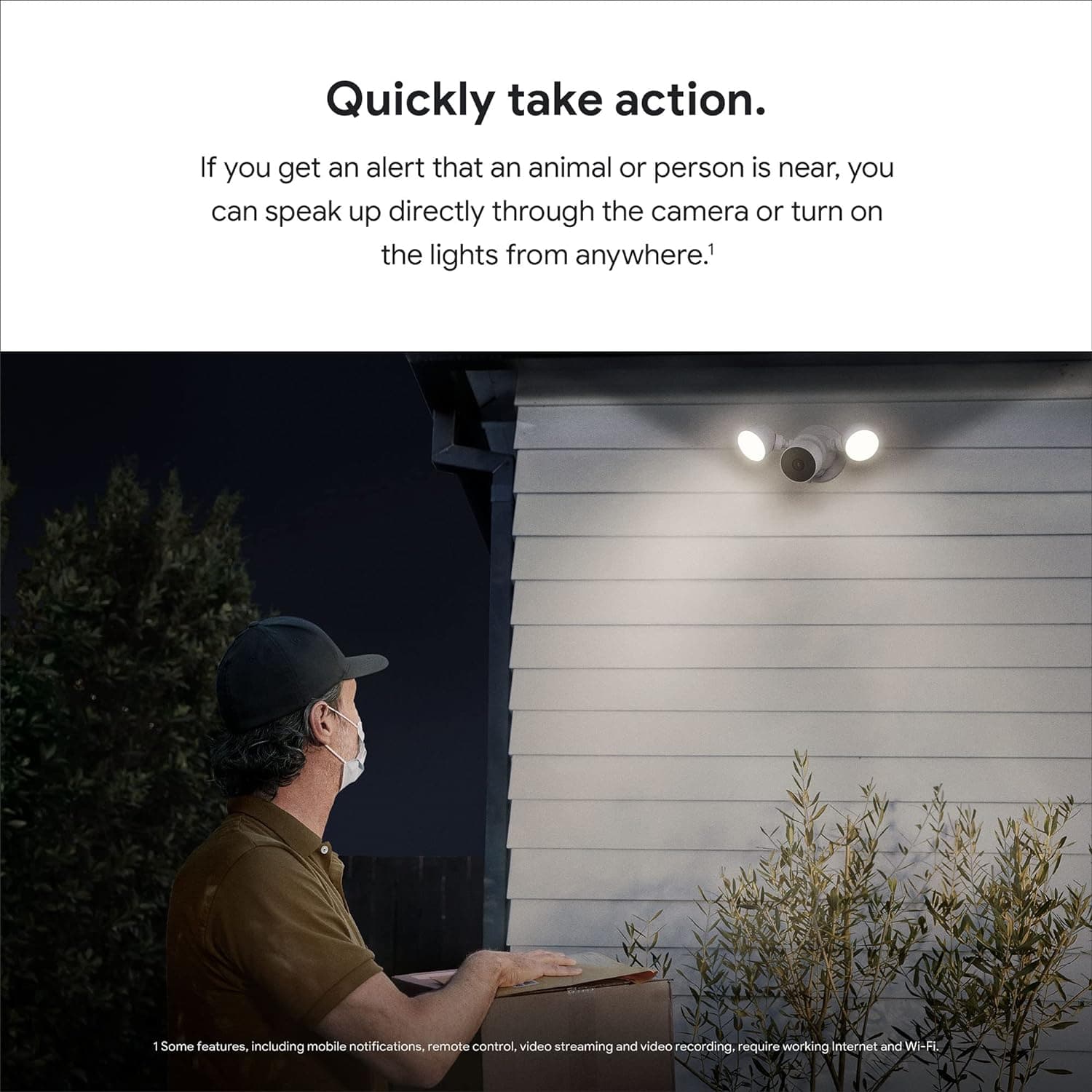 Buy Google,Google Nest Cam with Floodlight Outdoor Security Camera, Wired - White - Gadcet UK | UK | London | Scotland | Wales| Ireland | Near Me | Cheap | Pay In 3 | Surveillance Cameras
