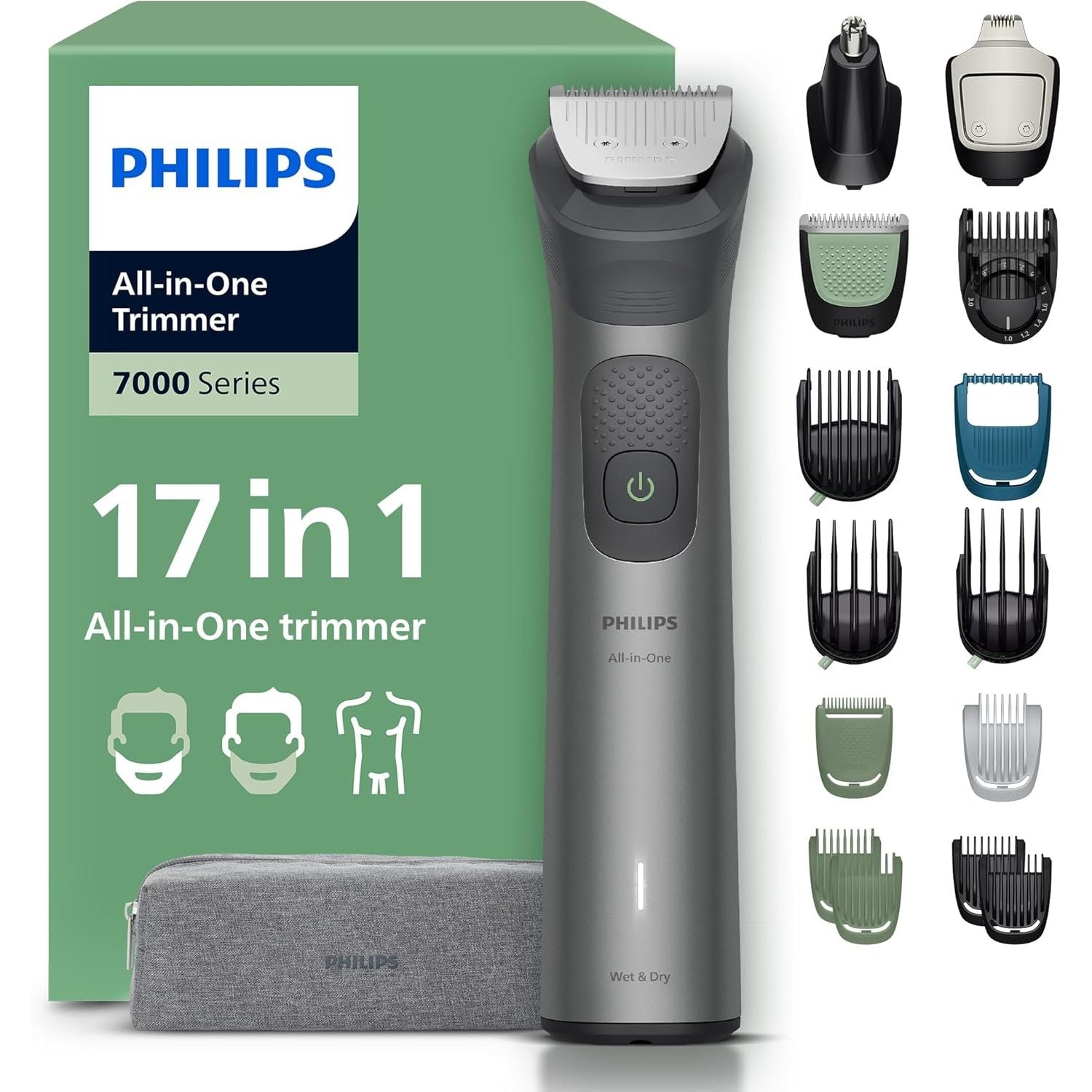 Buy PHILIPS,Philips Multigroom 7000 Series MG7961/15 All-in-One 17-Piece Trimmer – Face, Head & Body Grooming Kit - Gadcet UK | UK | London | Scotland | Wales| Near Me | Cheap | Pay In 3 | Hair Clippers & Trimmers