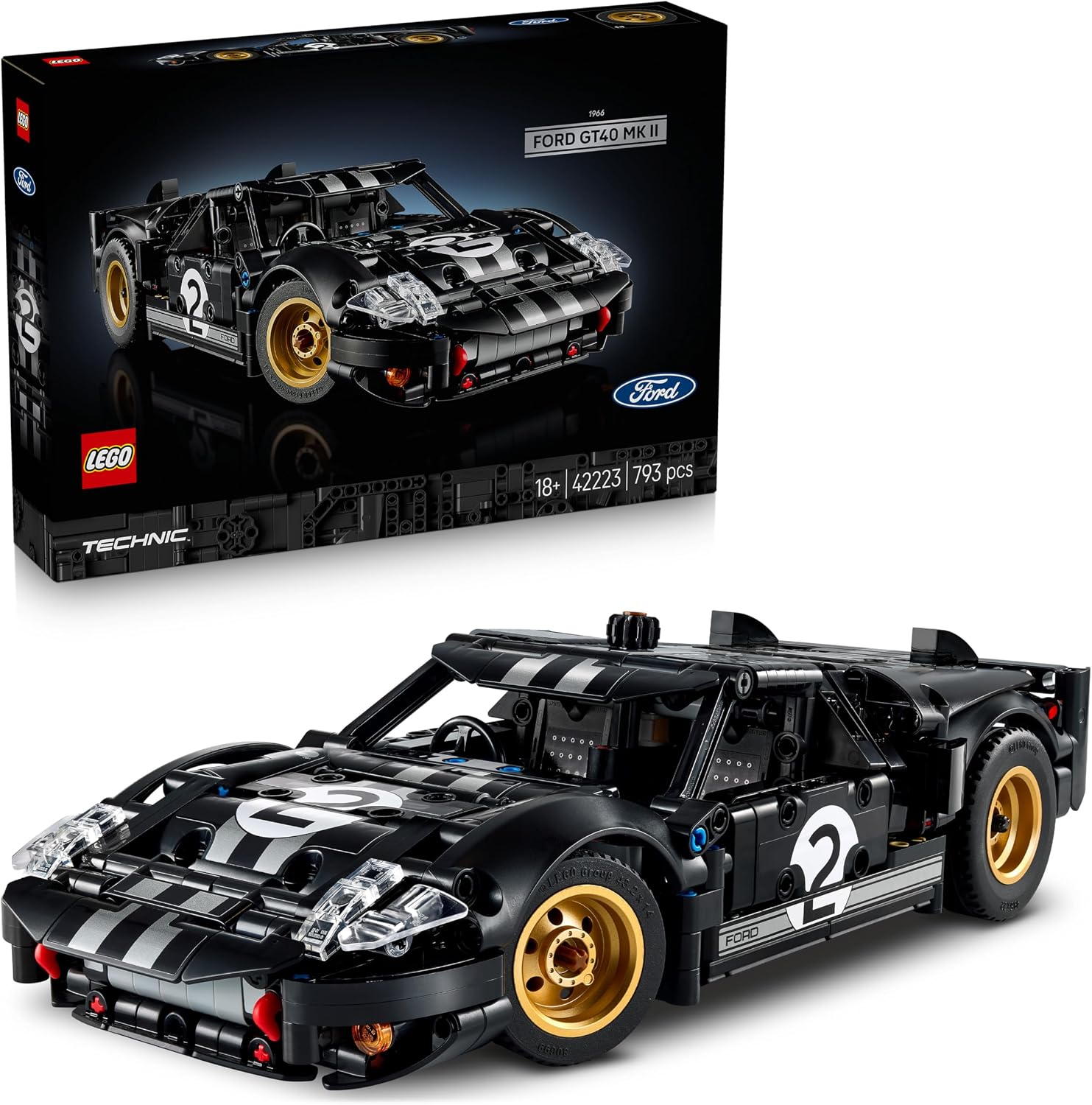 LEGO 42223 1966 Ford GT40 MKII Race Car