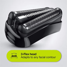 Braun,Braun Series 3 Electric Shaver For Men with 3 flexible blades, Rechargeable and Cordless, UK 2 Pin Plug, 300, Black Razor - Gadcet.com