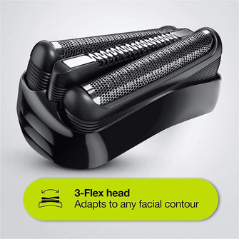 Braun,Braun Series 3 Electric Shaver For Men with 3 flexible blades, Rechargeable and Cordless, UK 2 Pin Plug, 300, Black Razor - Gadcet.com