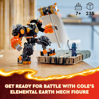 Buy LEGO,LEGO NINJAGO Cole’s Elemental Earth Mech, Action Figure Toy, Dragons Rising Building Set with Ninja Character Cole Minifigure, Gift for 7 Plus Year Old Boys, Girls & Kids - Gadcet UK | UK | London | Scotland | Wales| Near Me | Cheap | Pay In 3 | Action & Toy Figures