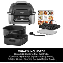 Buy Ninja,Ninja Foodi Health Grill & Air Fryer 5.7L (AG301UK) – 5-in-1 with Cyclonic Air Technology – Air Fry, Grill, Bake, Roast, Dehydrate – Black/Silver - Gadcet UK | UK | London | Scotland | Wales| Near Me | Cheap | Pay In 3 | Air Fryers