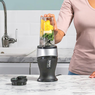 Buy NINJA,Ninja 700W Slim Blender & Smoothie Maker, 2x 470ml Cups with Spout Lids, Personal Blender, Crush Ice & Frozen Fruit, Silver - Gadcet UK | UK | London | Scotland | Wales| Near Me | Cheap | Pay In 3 | Food Blenders
