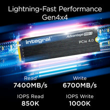 Buy Gadcet UK,Integral Advantage PRO 1 2TB NVMe SSD – M.2 2280, PCIe Gen4x4, Up to 7400MB/s Read & 6700MB/s Write Speeds - Gadcet UK | UK | London | Scotland | Wales| Near Me | Cheap | Pay In 3 | 