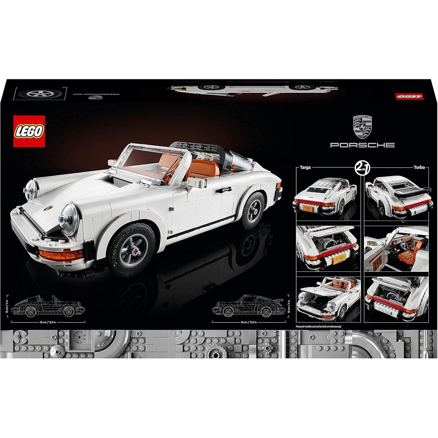 LEGO 10295 Icons Porsche 911 Racing Car Building Set, Collectible Turbo Targa, 2in1 Model - 7