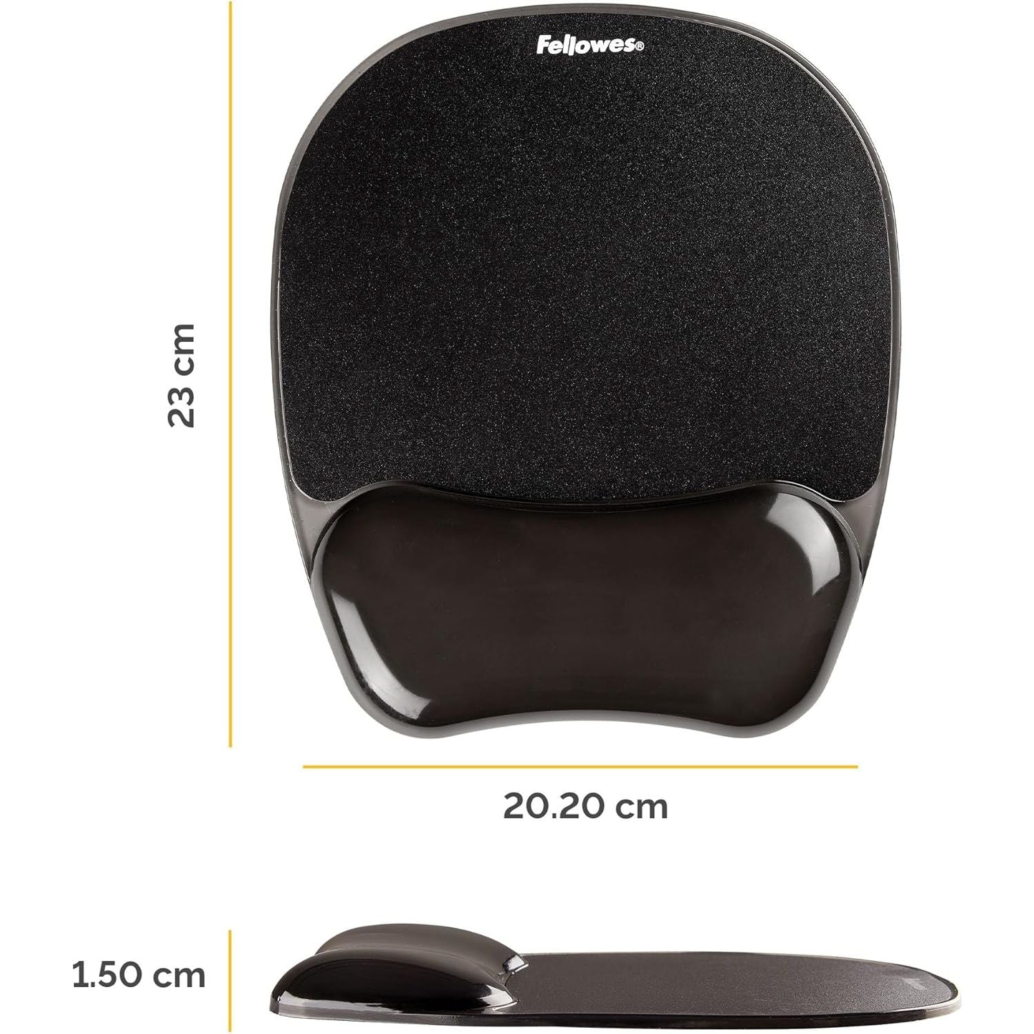 Buy FELLOWES,Fellowes Gel Mouse Mat with Wrist Support - Ergonomic Non-Slip Rubber Base for Laser & Optical Mice - Black - Gadcet UK | UK | London | Scotland | Wales| Near Me | Cheap | Pay In 3 | Keyboard & Mouse