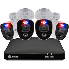 Buy Swann,Swann 4K UHD 8-Channel DVR Security System with 2TB HDD, 4 Indoor/Outdoor CCTV Cameras, Color Night Vision, Motion & Heat Detection, Spotlights, Sirens - 856804RL - Gadcet UK | UK | London | Scotland | Wales| Near Me | Cheap | Pay In 3 | Security Monitors & Recorders