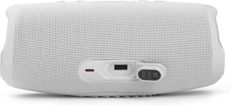 JBL Charge 5 Portable Bluetooth Speaker – Deep Bass, 20H Playtime, IP67 Waterproof, Powerbank, White
