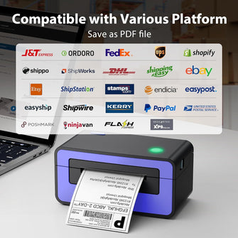 Buy POLONO,POLONO PL60 Thermal Label Printer - 4x6 Shipping Label Printer, Compatible with Amazon, Shopify, eBay, Etsy, Royal Mail, FedEx, UPS - Gadcet UK | UK | London | Scotland | Wales| Near Me | Cheap | Pay In 3 | Desktop Thermal Label Printers