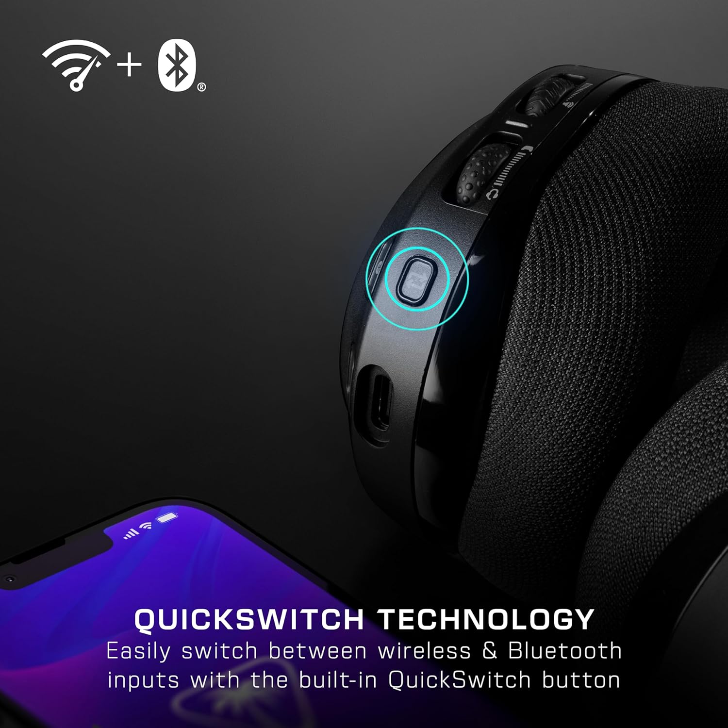 Turtle Beach Stealth 600 Black PC Wireless Gaming Headset with up to 80 hour Battery, 50mm Speakers and Bluetooth for PC, PS5, PS4 and Mobile