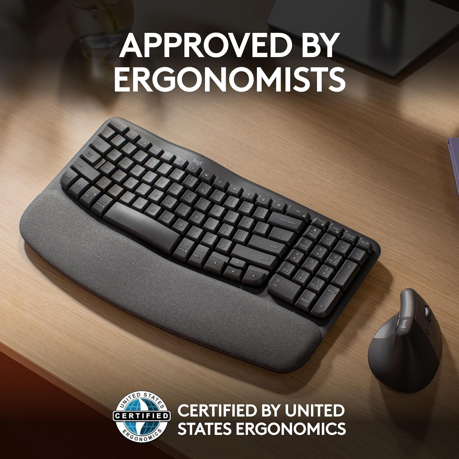 Buy Logitech,Logitech Wave Keys Wireless Ergonomic Keyboard – Graphite (UK English QWERTY) - Gadcet UK | UK | London | Scotland | Wales| Near Me | Cheap | Pay In 3 | Keyboards