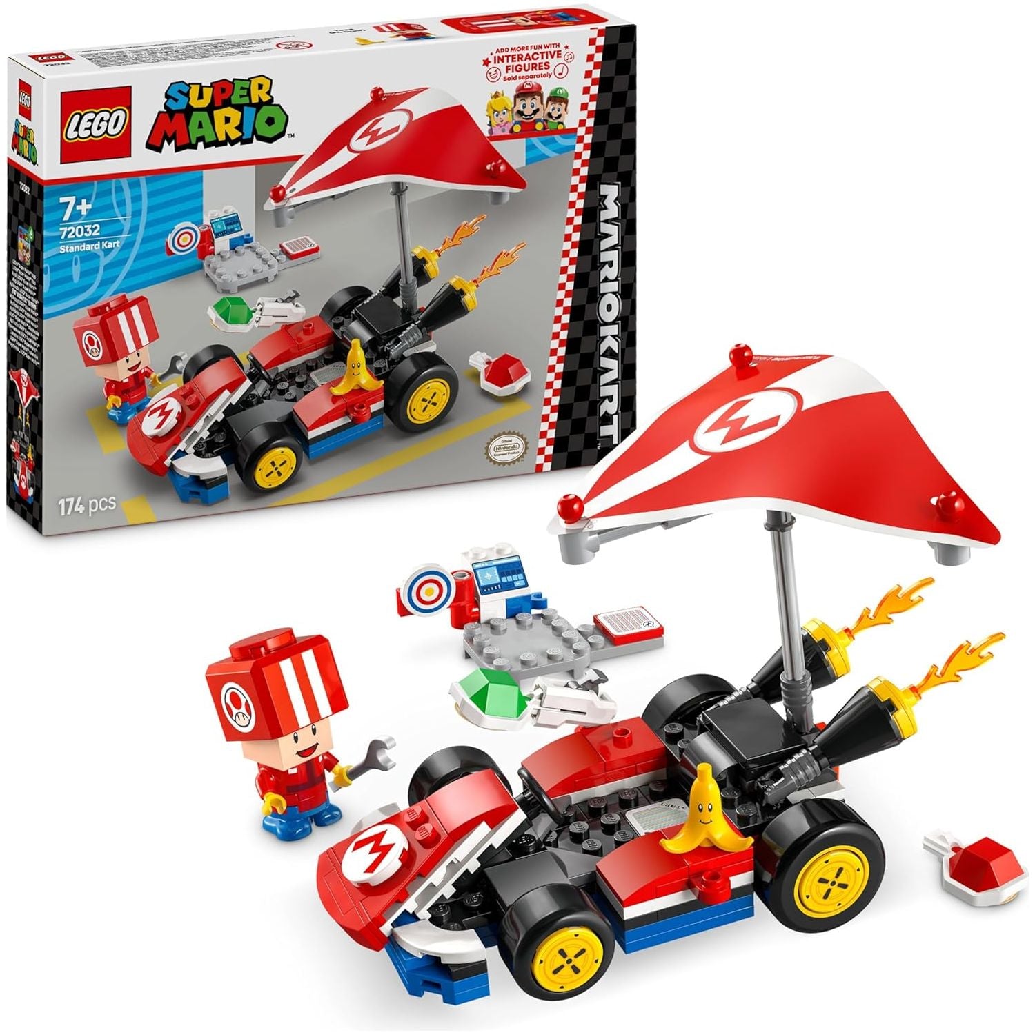 Buy LEGO,LEGO Super Mario: Mario Kart – Standard Kart, Car Toy Set for Kids, Includes a Toad Character Figure for Independent Play, Creative Birthday Gift for 7 Plus Year Old Boys, Girls and Gamers - Gadcet UK | UK | London | Scotland | Wales| Near Me | Cheap | Pay In 3 | Toy Cars