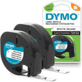 Buy DYMO,DYMO LetraTag Genuine Plastic Label Tapes | 12mm x 4m | Black Print on White | Durable Self-Adhesive Multi-Surface Rolls | Pack of 2 - Gadcet UK | UK | London | Scotland | Wales| Near Me | Cheap | Pay In 3 | Label tapes & Refill Rolls