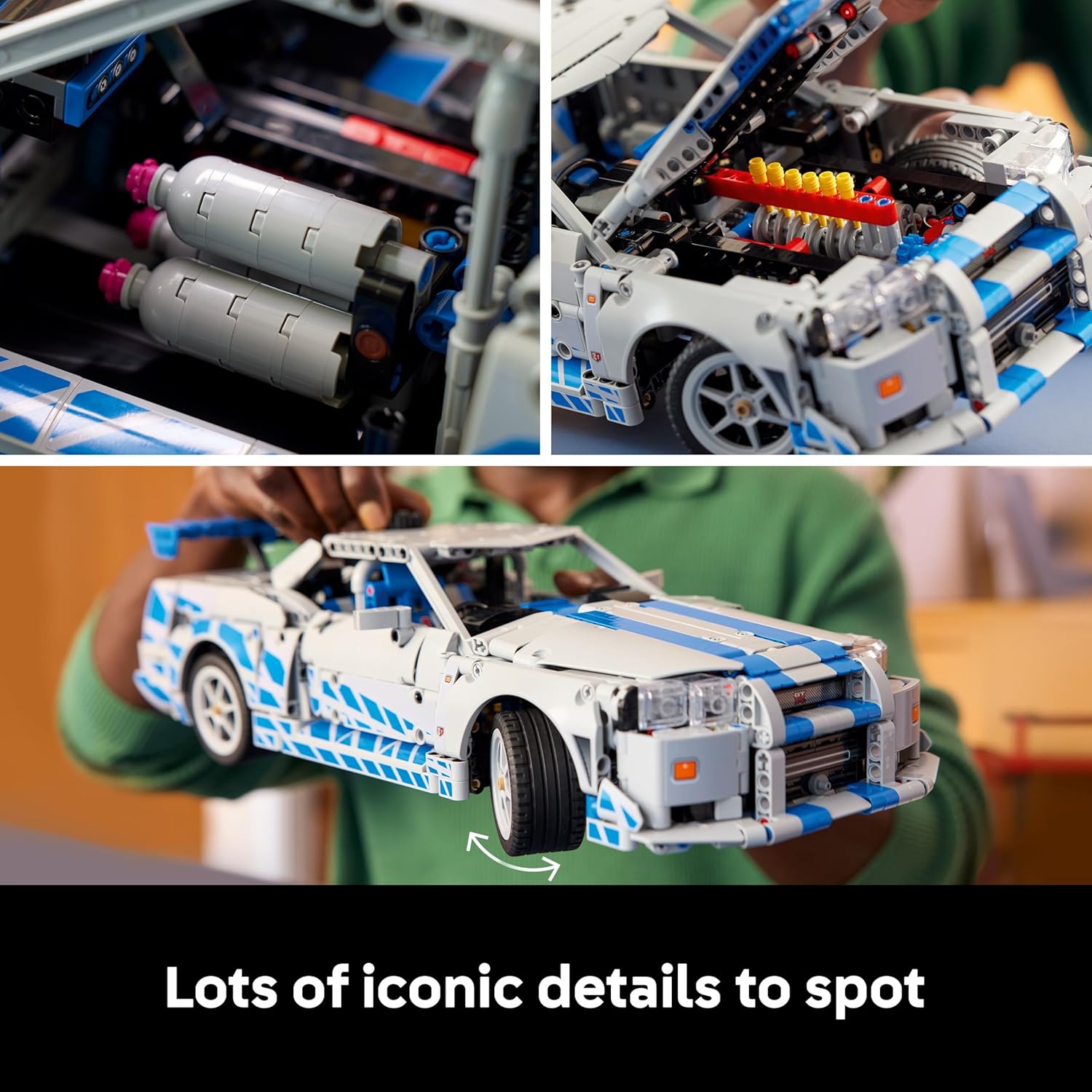 Buy LEGO,LEGO Technic 2 Fast 2 Furious Nissan Skyline GT-R (R34) Car Model Kit – 42210 - Gadcet UK | UK | London | Scotland | Wales| Near Me | Cheap | Pay In 3 | Construction Set Toys