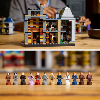 Buy Lego,LEGO Harry Potter Diagon Alley Wizarding Shops Building Set – Microscale Brick-Built Stores & 12 Microfigures, Collectible Display Model, Gift Idea for Adults – Model 76444 - Gadcet UK | UK | London | Scotland | Wales| Near Me | Cheap | Pay In 3 | Toys & Games