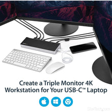 Buy StarTech,StarTech.com USB-C Dock - 4K Triple Monitor Laptop Docking Station with Dual DisplayPort & HDMI - 100W Power Delivery - USB-C, 4x USB-A Hub - USB 3.1 Gen 1 Type-C Dock - Windows & Mac - Gadcet UK | UK | London | Scotland | Wales| Near Me | Cheap | Pay In 3 | Chargers & Docking Stations