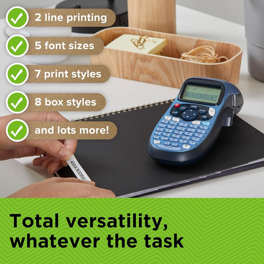 DYMO LetraTag LT-100H Handheld Label Maker Blue 2174576