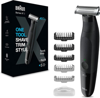 Buy Braun,Braun Series XT3 One Blade Hybrid Beard & Stubble Trimmer, Electric Shaver for Men, Body Groomer for Manscaping, Gifts For Men, XT3200 - Black Razor - Gadcet UK | UK | London | Scotland | Wales| Ireland | Near Me | Cheap | Pay In 3 | Personal Care