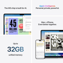 Apple MacBook Air 15-inch M5 Chip Laptop  – 15.3" Liquid Retina Display, 16GB Unified Memory, 512GB SSD, Wi-Fi 7 Silver