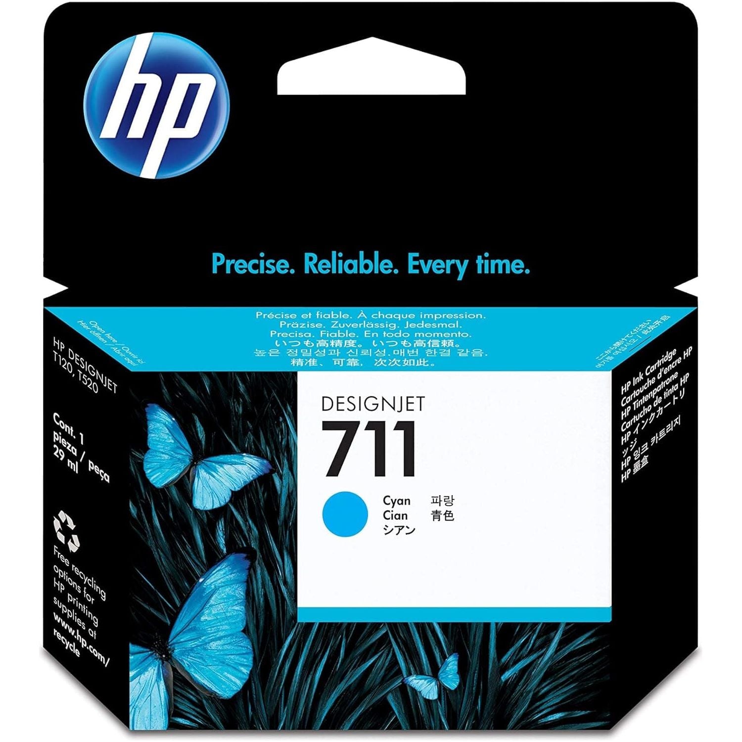 Buy HP,HP CZ130A 711 29ml Ink Cartridge for Designjet T120/T520 Large Format Inkjet Printers - Cyan - Gadcet UK | UK | London | Scotland | Wales| Near Me | Cheap | Pay In 3 | Toner & Inkjet Cartridges