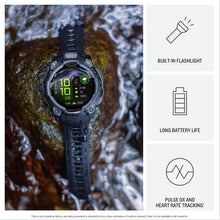 Garmin Instinct 3 AMOLED 45mm Rugged GPS Smartwatch – Multi-Band GPS, LED Flashlight, Health Tracking, Garmin Pay, 10 ATM, 18-Day Battery – Black