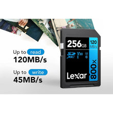 Buy Lexar,Lexar 128GB 800x SDXC UHS-I Memory Card, BLUE Series, 120MB/s Read, 45MB/s Write for DSLR, HD Camcorders - Gadcet UK | UK | London | Scotland | Wales| Near Me | Cheap | Pay In 3 | Flash Memory Cards