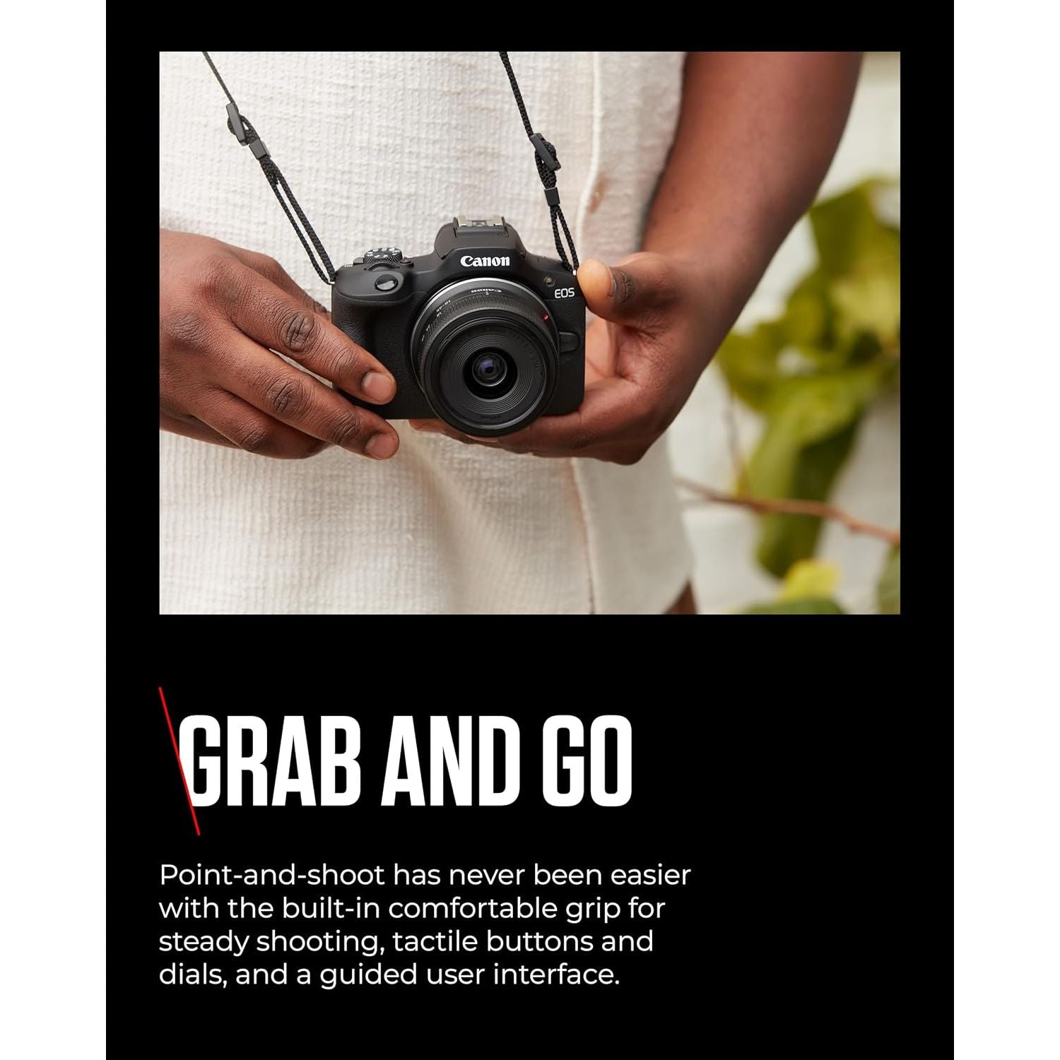 Canon EOS R100 Compact Mirrorless Camera - 24.1MP, 4K, Dual Pixel CMOS ...