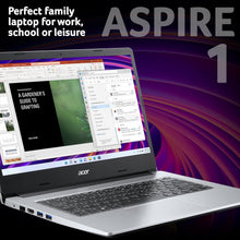 Acer Aspire 1 A114-33 14" Laptop Silver – Intel Celeron N4500, 4GB RAM, 64GB eMMC, Windows 11