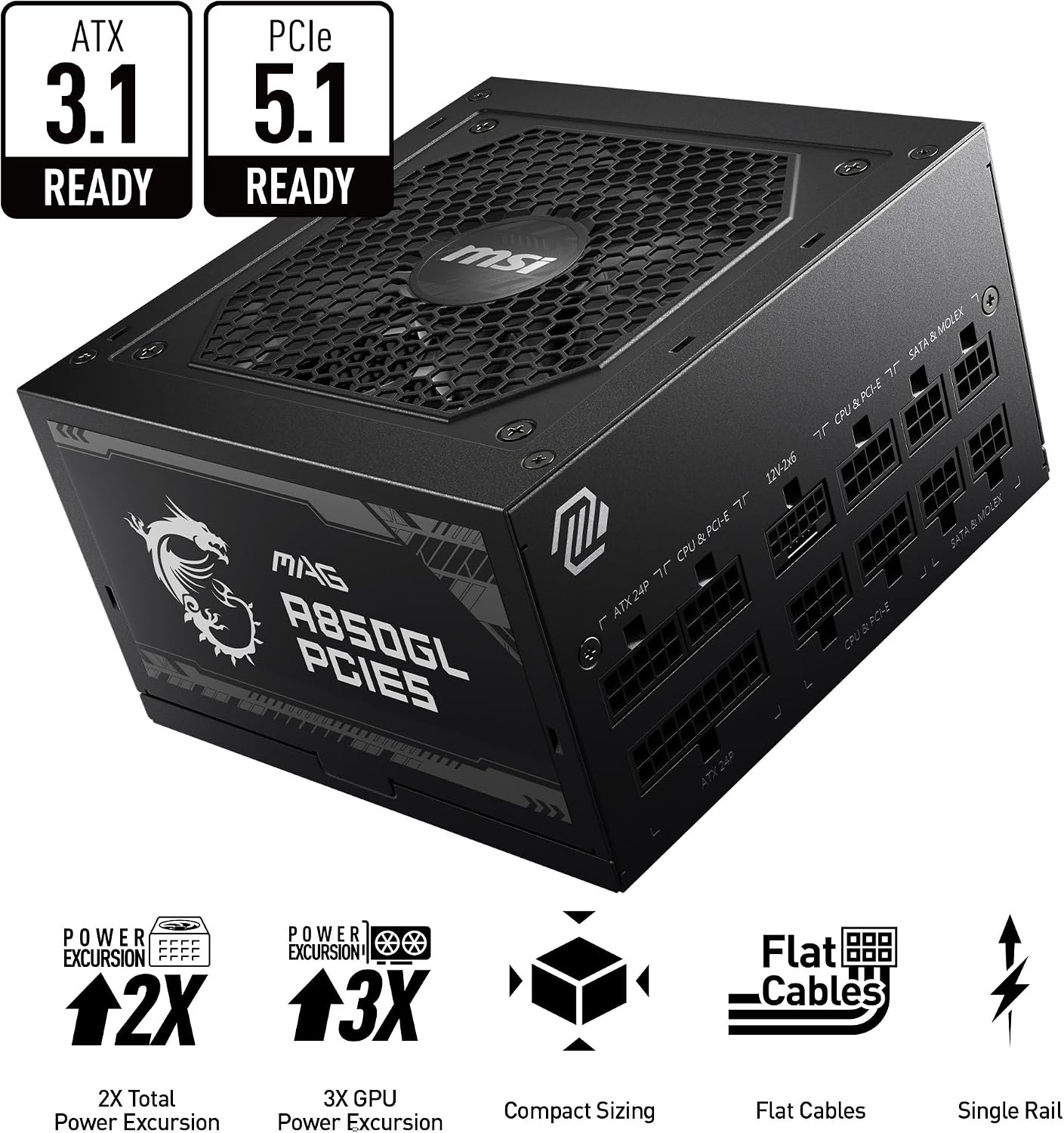 Buy MSI,Msi MAG A850GL PCIES 850w Power Supply - Gadcet UK | UK | London | Scotland | Wales| Near Me | Cheap | Pay In 3 | Computer Power Supplies