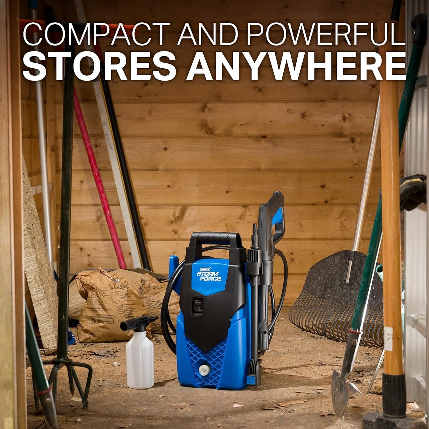 Buy Draper,Draper Storm Force PW1400 Electric Pressure Washer - 105Bar, Blue - High-Pressure Cleaner - Gadcet UK | UK | London | Scotland | Wales| Near Me | Cheap | Pay In 3 | Pressure Washers