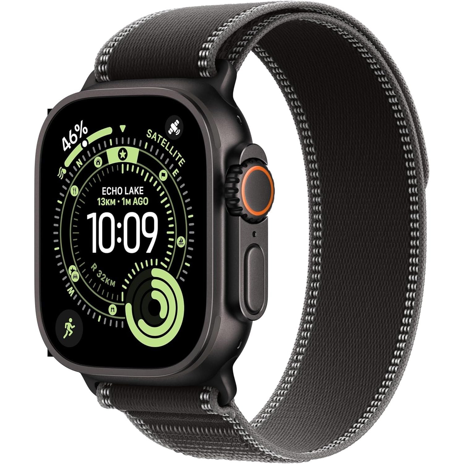 Buy Apple,Apple Watch Ultra 3 GPS + Cellular 49mm – Rugged Black Titanium Case with Black/Charcoal Trail Loop (M/L) - Gadcet UK | UK | London | Scotland | Wales| Near Me | Cheap | Pay In 3 | Smart Watches