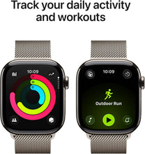 Apple Watch Series 11 GPS + Cellular 42mm  – Natural Titanium Case with Natural Milanese Loop